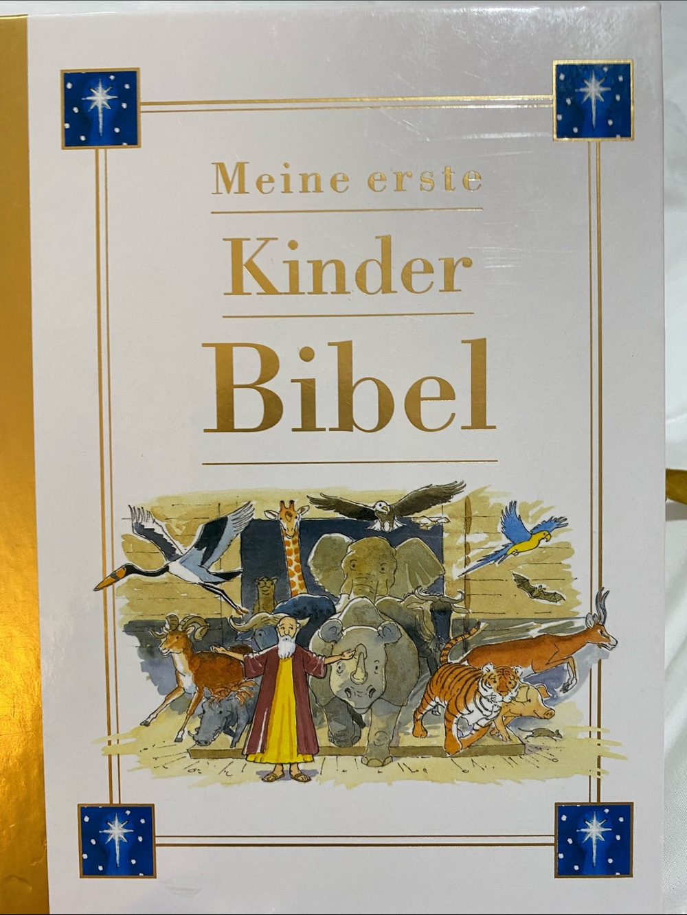 Meine erste Kinder Bibel – Gold & White Illustrated Storybook